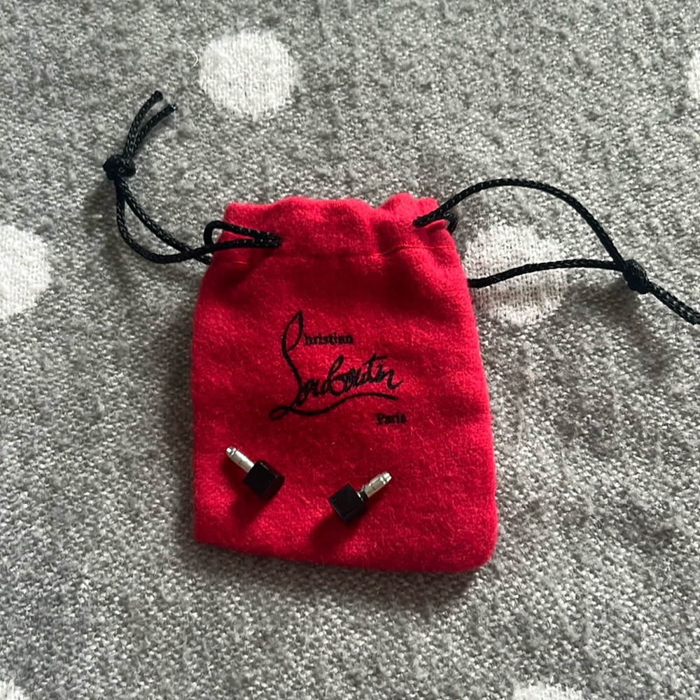 Christian Louboutin red bag & replacement Heel Tips